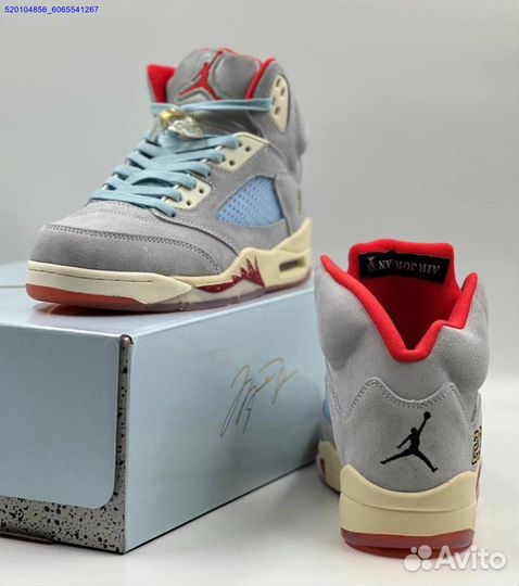 Кроссовки Nike Air Jordan 5 Retro Grey (Арт.86483)