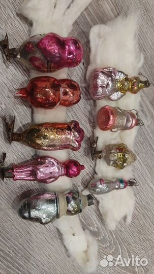 Елочные игрушки СССР на прищепке