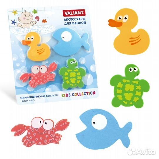 Коврики на присосках для ванной