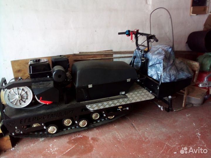 Мотобуксировщик (миниснегоход) Бурлак Егерь М 18,5