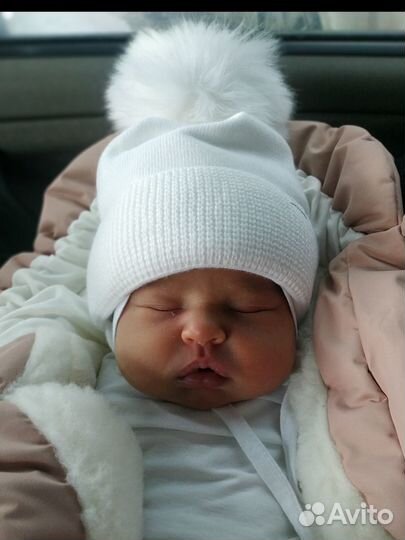Шапка для новорожденного 0 3 месяца