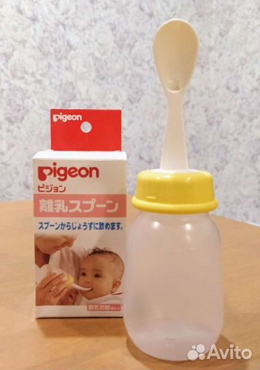 Бутылочка с ложкой для прикорма pigeon