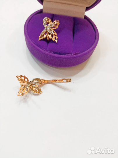 Золотые серьги кленовый лист