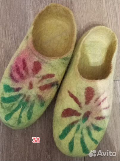 Тапочки вяленые домашние