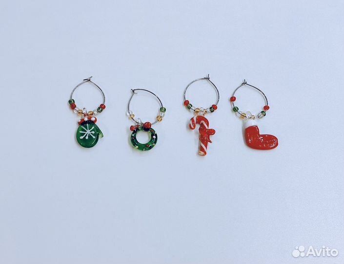 Новогодние маркеры для бокалов