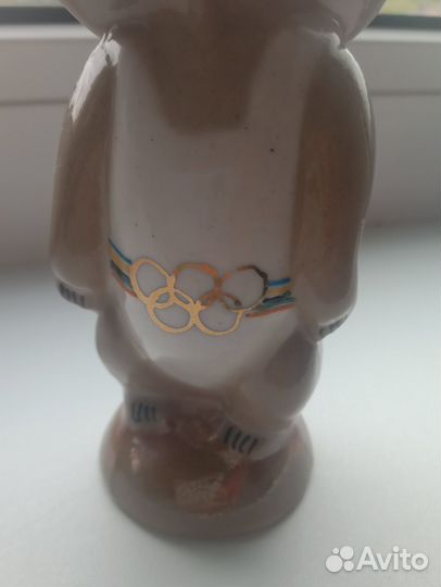 Статуэтка фарфор Олимпийский мишка Кисловодский фз
