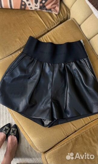 Кожаные шорты Alexander Wang