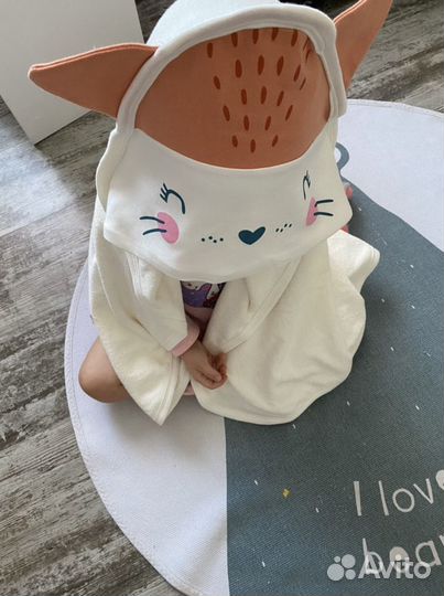 Пончо полотенце уголок