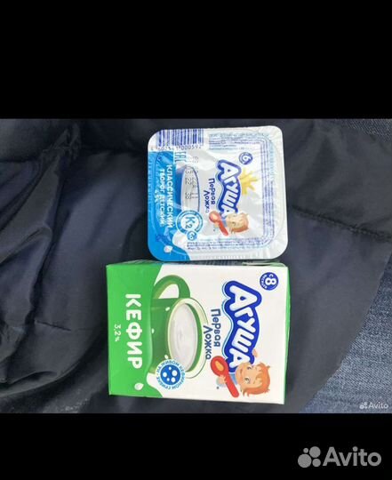 Кефир агуша и творог