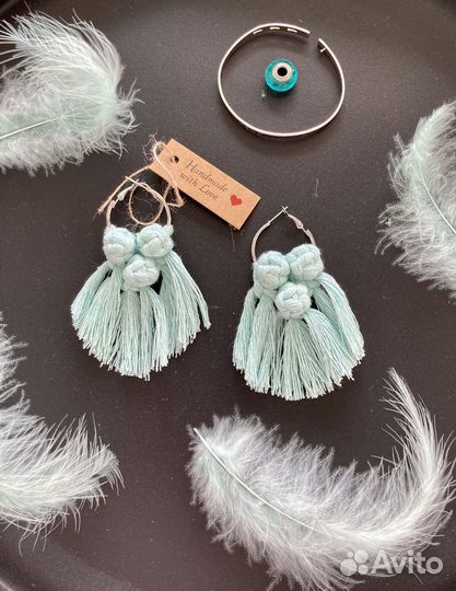 Серьги ручная работа