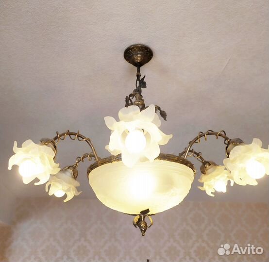 Люстра бронза потолочная