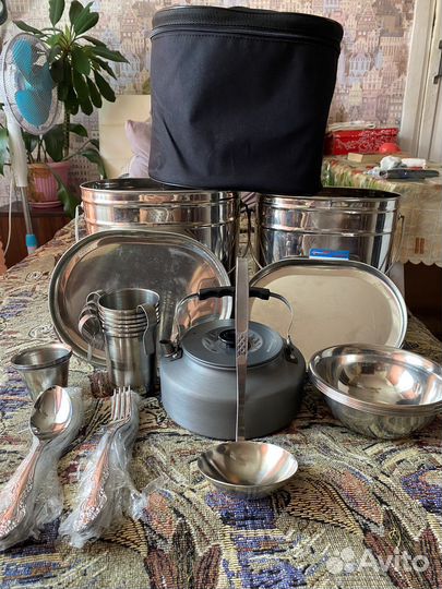 Новый набор посуды для похода