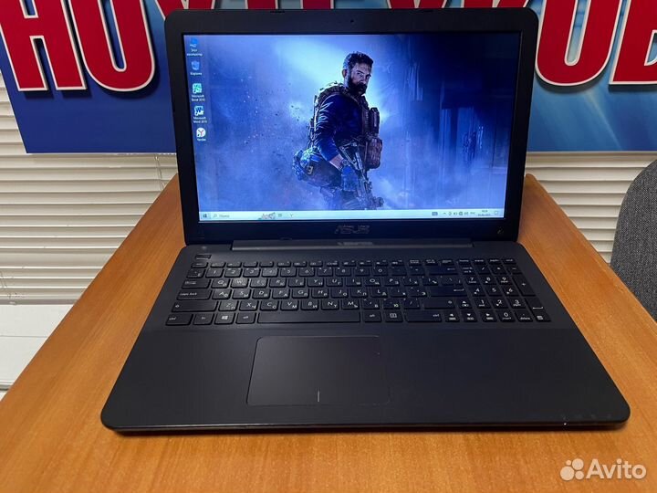 Ноутбук бу Asus с гарантией / 1128gb / видео 2gb
