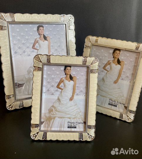 Рамки для фото пластик с глазурью