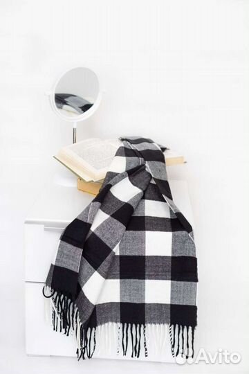 Новый шарф в клетку (унисекс)