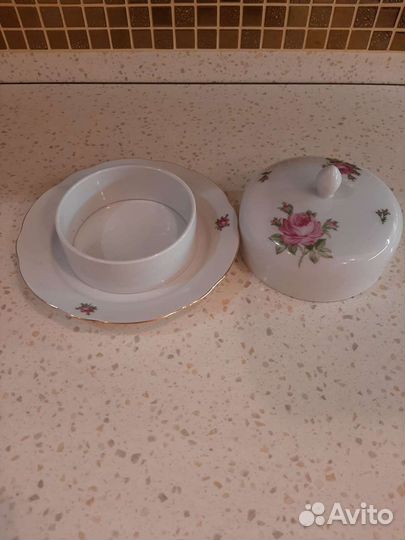 Масленка фарфор из гдр
