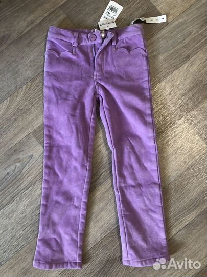 Вельветовые брюки для девочки