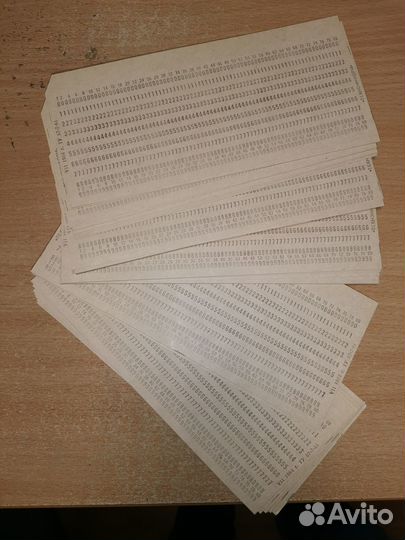 Перфокарты для эвм