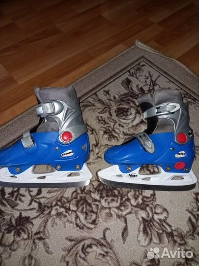 Коньки хоккейные детские раздвижные 33-36
