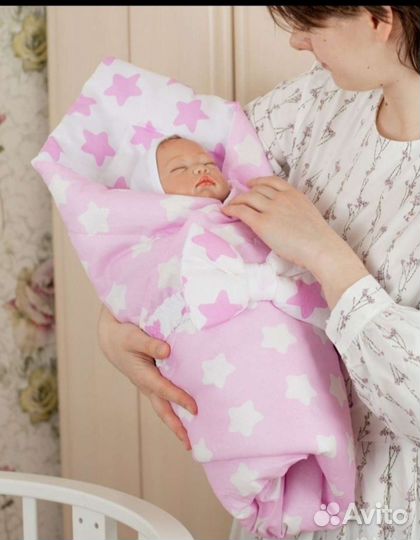 Новый конверт на выписку для девочки