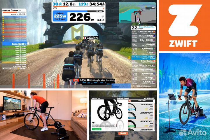 Продления подписки Zwift на 1,2,6 месяцев