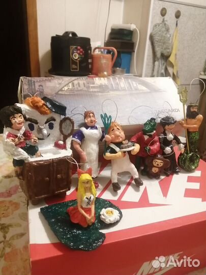 Ватные елочные игрушки СССР