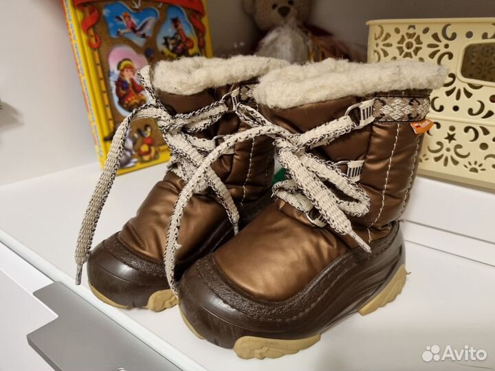 Ботинки зимние детские 20-21, Demar, б/у