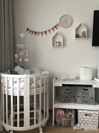 Кровать детская круглая трансформер