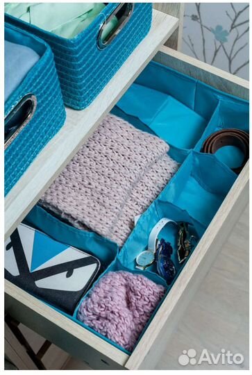 Органайзер для ящика Spaceo голубой