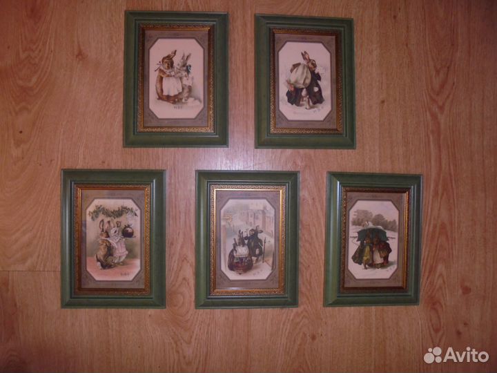 5 панно 15 х 17 с рис Беатрис Поттер