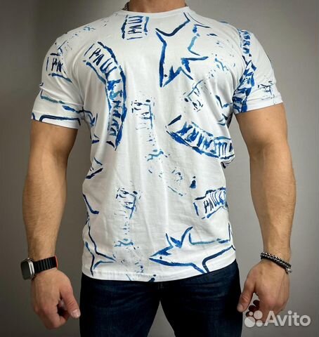 Футболка Paul Shark, бело-синяя купить в Санкт-Петербурге с доставкой ...