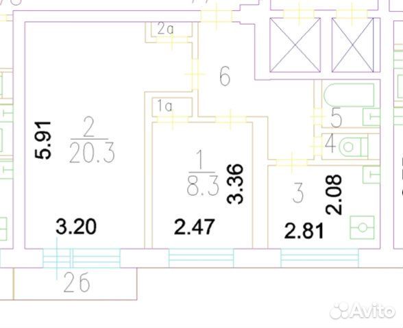 2-комнатная квартира в аренду, Москва, 6-я Кожуховская ул. 17 — 85 000 ₽/мес