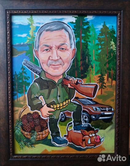 Шаржи, портреты, картина на заказ, художник