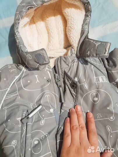 Зимний комбинезон для мальчика 68 74