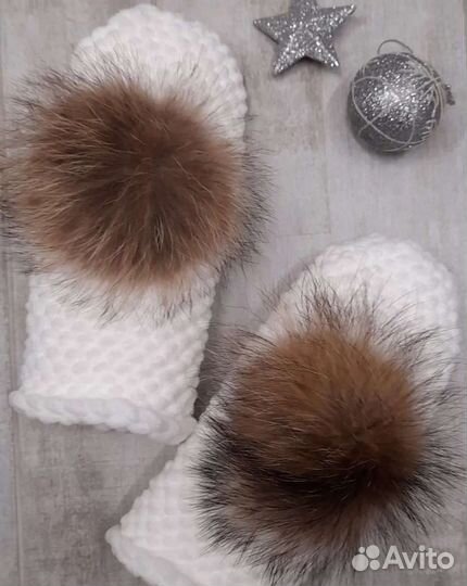 Плюшевые варежки