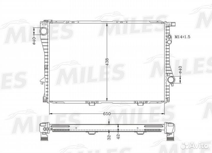 Радиатор охлаждения двигателя
