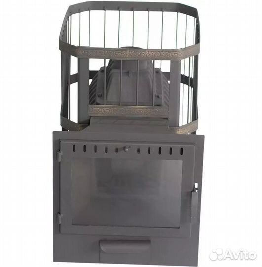 Печь банная чугунная нмк Сибирь - 24 панорама