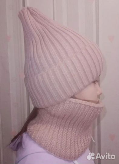 Комплект шапка и снуд