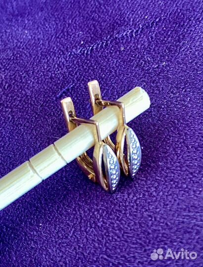 Золотые серьги СССР