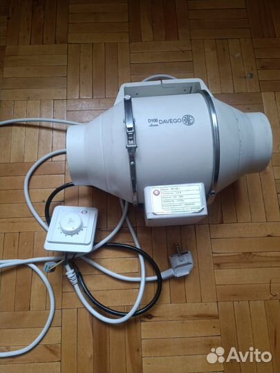 Канальный вентилятор +регулятор скорости