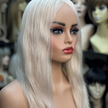 Парик из натуральных волос блонд