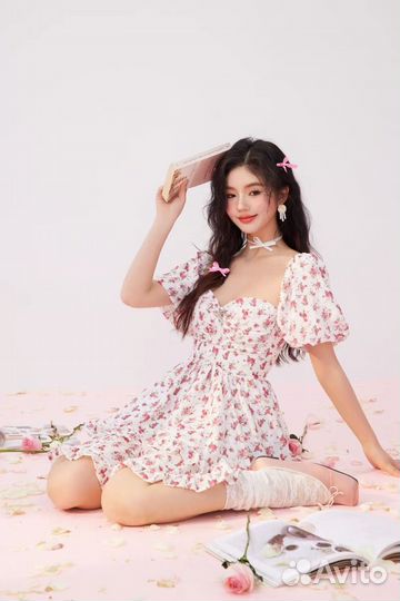 Платье летнее в цветочек