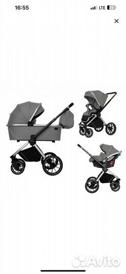 Коляска 3 в 1 Carrello Optima