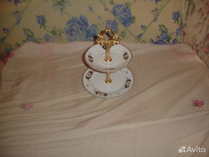 Конфетница-фруктовница 2х ярусная