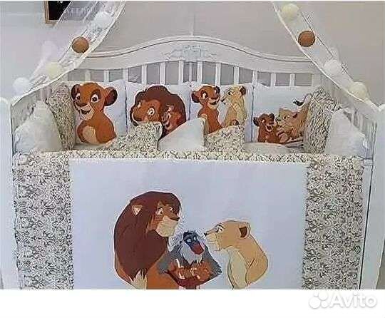 Бортики в кроватку новые