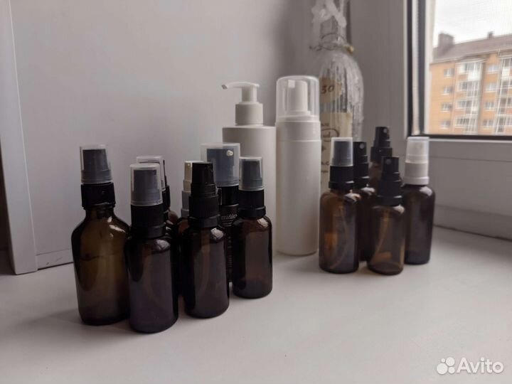 Флаконы с дозатором/распылителем атомайзер стекло