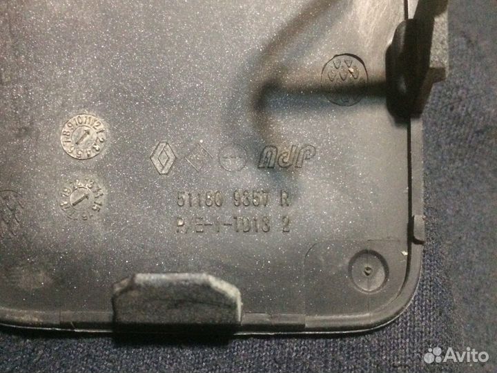 Заглушка буксировочного крюка Renault Logan2