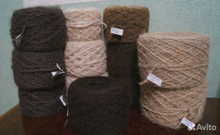 Пряжа и изделия из собачьей шерсти