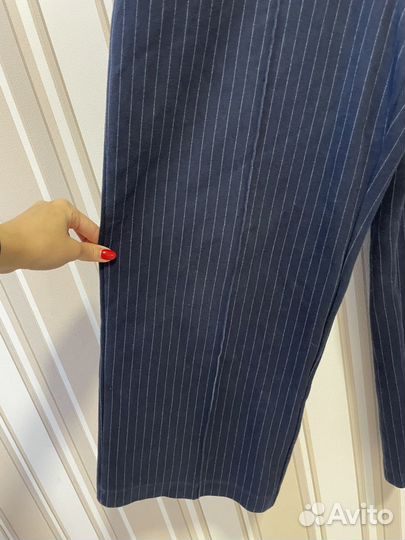 Брюки для девочки Sela 164 широкие синие