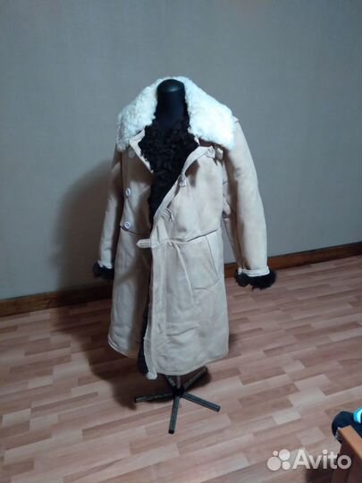 Тулуп из овчины армейский